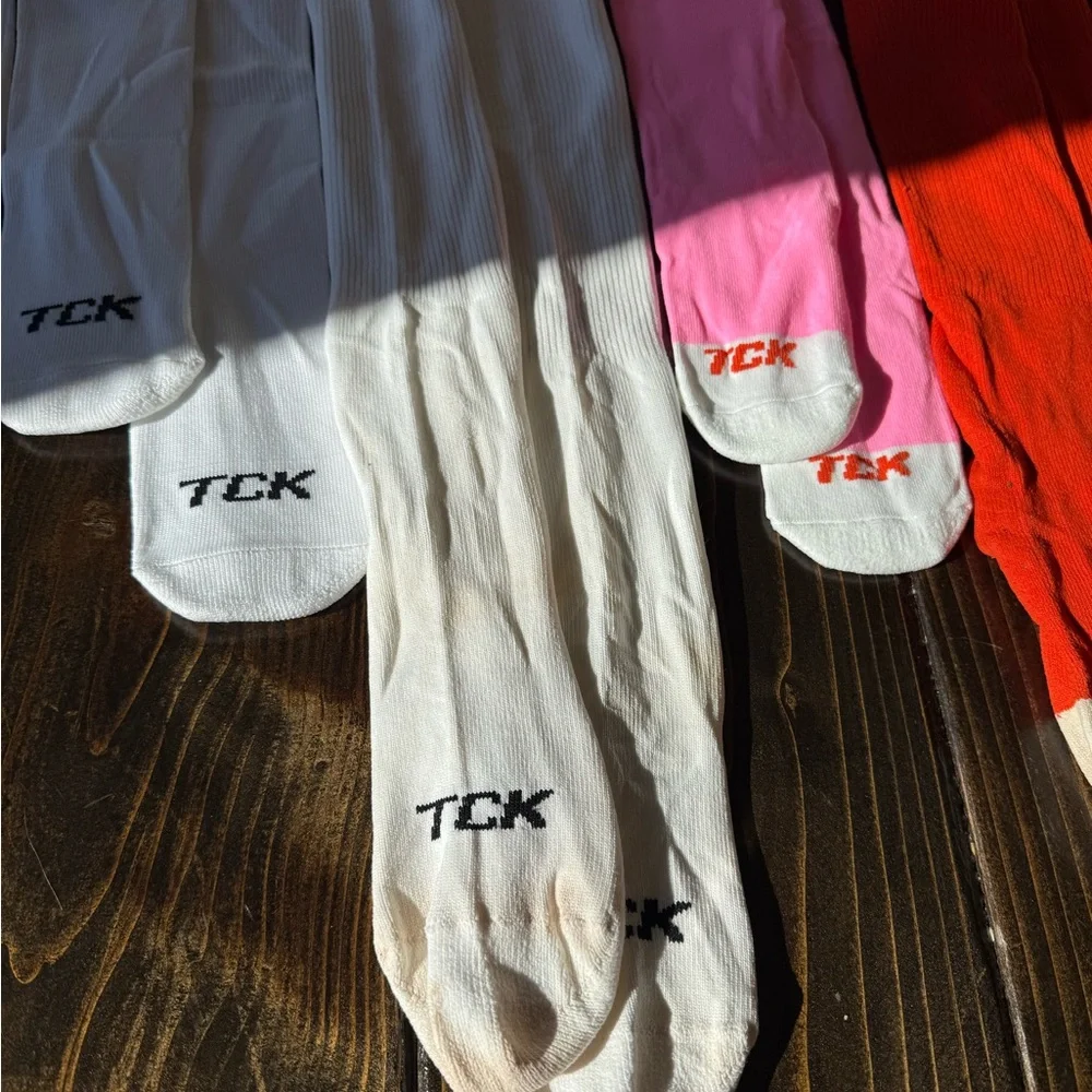 Colorful youth softball Socks Set-pink, black, white & orange - Picture 5 of 9